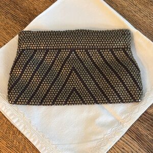 Vintage ( 1940’s?) Elegant Gold Beaded Clutch Purse. Stunning!